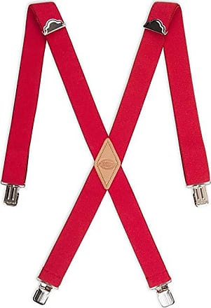 Men's X-Back 1.4 Inches Wide 4-Clips Adjustable Suspenders 