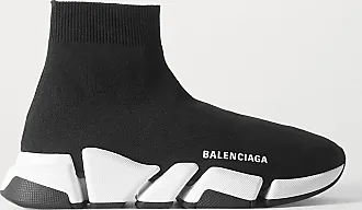 Balenciaga Speed Lt Logo-print Stretch-knit High-top Trainers In