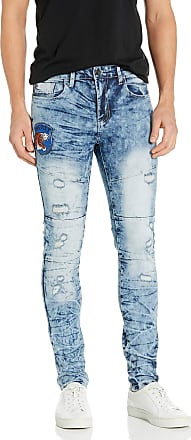 Southpole Mens Comfortable Fashion Skinny Stretch Denim Pants with Various Designs 