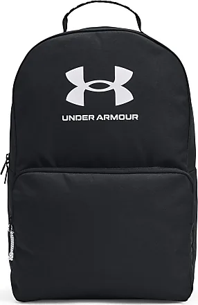 Under Armour Women's Hustle Signature Storm Backpack , (001) Black / Black  / Metallic Tin , One Size Fits Most