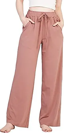 LAPASA Pantalon de Pyjama Femme Bas de Pyjama Avec Poches Pantalon d' Intérieur Confortable Coupe Décontractée L59 Gris Chiné Clair XS :  : Mode