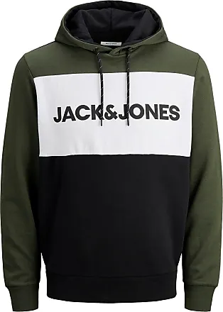 Jack & Jones - Sweat à capuche avec logo - Vert forêt