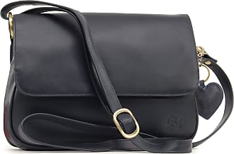 gigi black leather handbag