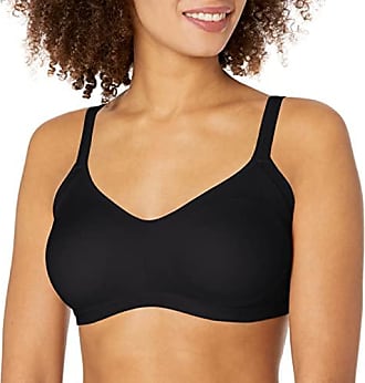 Warner's Womens Plus-Size Simply Perfect Easy Sized No Bulge Wirefree Bra, Black, Medium