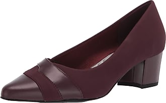 Easy Street womens Pump, Burgundy Suede, 6.5 Narrow US