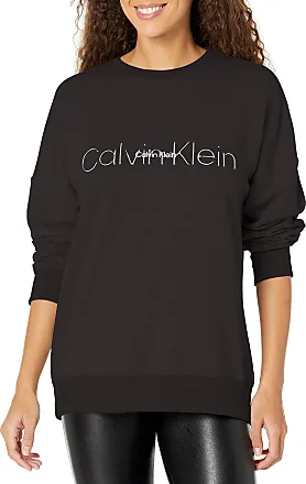 Calvin Klein Oversized Embossed Logo Crewneck Sweatshirt in Red