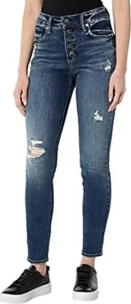 Silver Jeans Co. Women's Suki Mid Rise Curvy Fit Slim Bootcut Jeans, Dark  Wash Ecf443, 24W x 31L at  Women's Jeans store