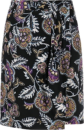 Ba&Sh Black, Pattern Print Printed Mini Skirt Xs