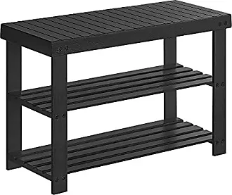 Bamboo 3 Tier Shoe Rack Bench, Shoe Organizer or Entryway Bench, with  Storage and Foam Pad Seat Shoe Rack, Perfect for Hallway Living Room  Bedroom Corridor 