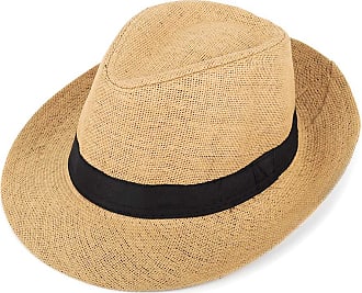 Westend Unisex Short Brim Fedora - Hats for Men & Women + Panama Hats & Straw Hats, Adult Unisex, Size: One size, Beige