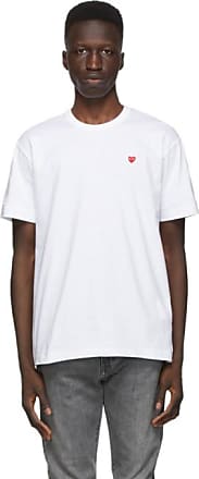 comme des garcons t shirt mens white