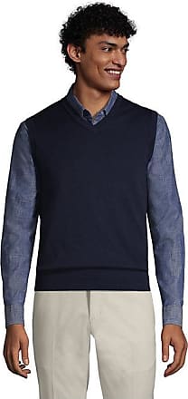 Lands' End School Uniform Men's Cotton Modal Fine Gauge Sweater Vest 
