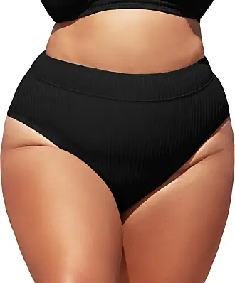  CUPSHE Bikini Bottom for Women Swimsuit Ribbed Low