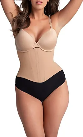 Body Beautiful Extra Hi Waist Long Boy Leg Shaper With Targeted Double  Front Panel In Nude