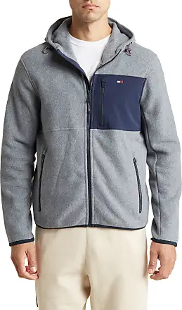 Tommy Hilfiger Mixed Media Zip Sweatshirt Jacket Navy