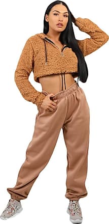 Mymixtrendz Womens Ribbed Print 2 Piece Loungewear Tracksuit Ladies Top and Jogger Set Size S/M-ML 