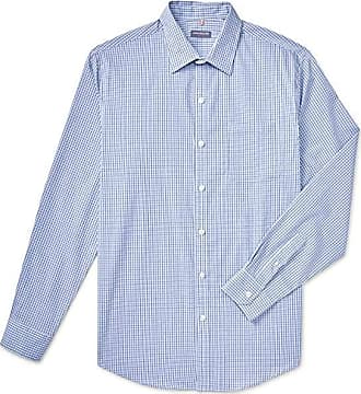 Size 16-16.5 Details about   Men's Van Heusen  Long Sleeve Button Down Plaid Shirt Blue/White