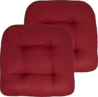 Sweet Home Collection  Patio Chair Pads Thick Fiber Fill Tufted