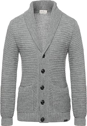Brooksfield Strickjacke in Grau für Herren Herren Bekleidung Pullover und Strickware Strickjacken 