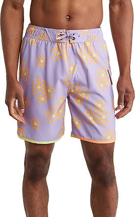 Purple-Brand Swim Shorts - Blue Monogram - P504 – Dabbous