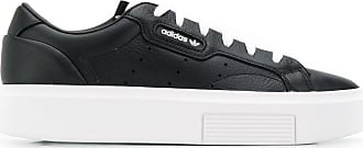 black adidas leather shoes