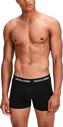 Large Black Jack & Jones NOS Mens Jachuey Trunks 5 Pack Noos Boxer Shorts Black Detail: Black & Black 
