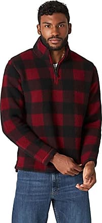 Wrangler Authentics Men’s Wooly Fleece Quarter Zip Pullover 