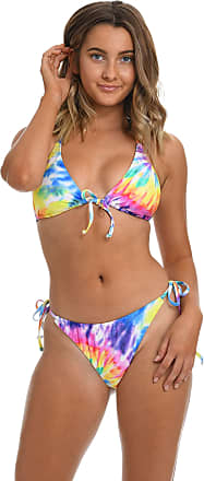 NWT $200 Seafolly Sonic Bloom UW Push-Up Bustier Bra 2pc Bikini Set Women's US 