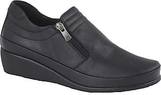 Mod Comfys ELSA Ladies Leather Mary Jane Shoes Black