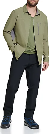G.H. Bass & Co. Men's Explorer Short Sleeve Button Down Fishing Shirt Solid  Flap Pocket, Navy Blazer, X-Large at  Men's Clothing store