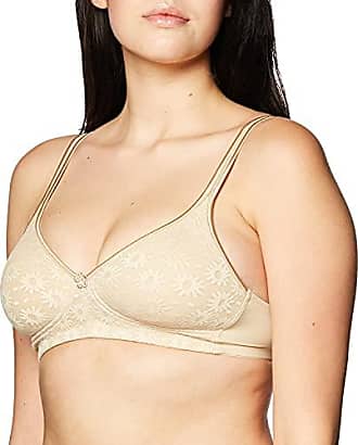 Warner's Womens Daisy Lace Wire-Free Bra with Plushline, Sand, 38C