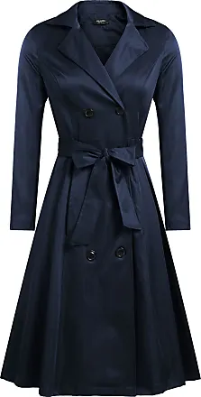  Long Coats For Women Women's 2023 Fashion Winter Trench Coats  Lapel Button Down Peacoat Belted Outwear Casual Jackets Winter Coats For  Women Long Length Sweaters For Women Long Coats For Women