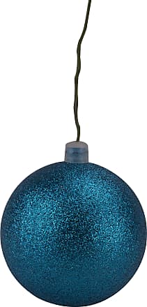 3 Count 6 3 Pack Ornament Queens of Christmas 150MM 6 Glitter Enchanced Aqua Ball Wire
