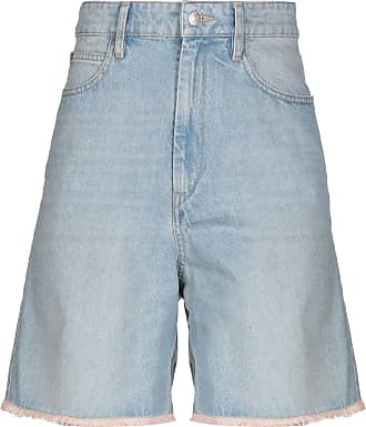 Damen Bekleidung Kurze Hosen Jeans-Shorts und Denim-Shorts Isabel Marant Denim Natalina Jeansshorts Mit Fransen in Grau 