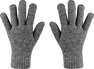 Gants Homme M Gants d'hiver thermiques pour câble de conduite écran tactile  pour temps froid textos femmes gants chauds élastique manchette gants en