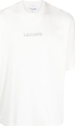 Unisex Lacoste LIVE Monogram Print Cotton T-shirt