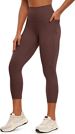 Knee Length Leggings High Waisted Yoga Workout Exercise Capris For Casual  Summer Fall With Pockets Crz Yoga