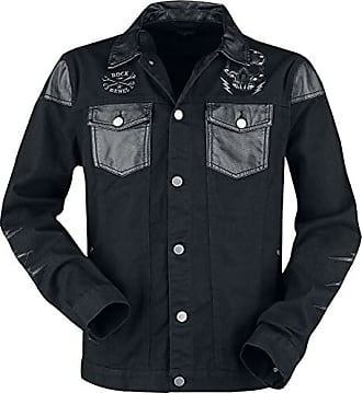 Rock Rebel by EMP There is No Business Like Rock Business Homme Chemise Manches Longues Noir/Blanc 
