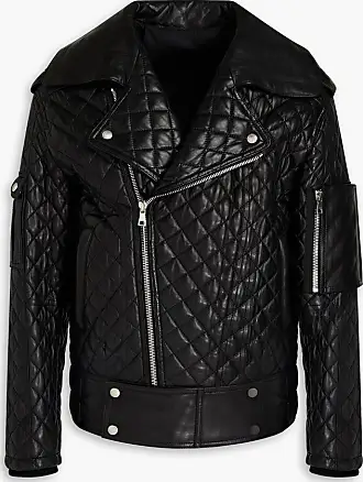 Balmain quilted sale leather jacket