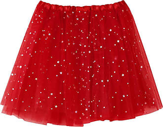 Lazzboy Women Tutu Skirt Tulle Organza A-line Petticoat Ballet Dance Layred Costume Dress-up Size 6-24 