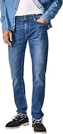 Pepe Jeans Stanley 5 Pkt Taper Fit Regular Waist Denim Jeans HM2 Blue