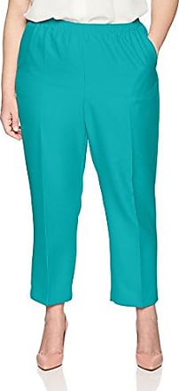 Alfred Dunner Womens Proportioned Short Poly Gab Pant