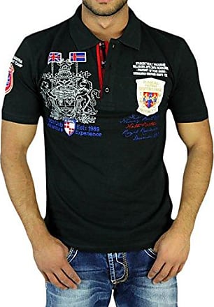 Rusty Neal Herren Poloshirt Japan Style Kurzarm Polo T-Shirt Hemd Türkis R-5027