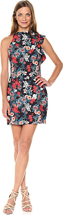 black halo becca floral mini dress