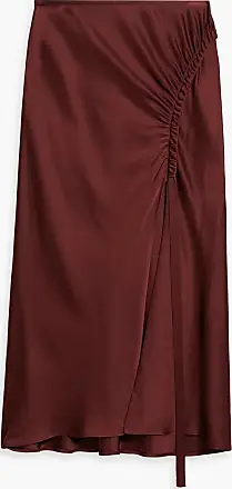 Simkhai Blane drape-detail midi skirt - Red
