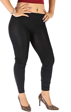 Black Premium CottonLeggings with Lace 3/4 Length All Size Variations 
