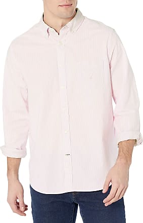 Nautica Mens Classic Fit Stretch Gingham Long Sleeve Button Down Shirt 