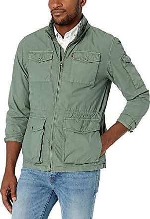 levi's men's cotton diamond quilted shirt jacket