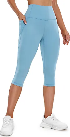 CRZ YOGA Womens Butterluxe Crossover Workout Capri Leggings 23 Inches -  High Waist V Cross Crop Gym Yoga Pants