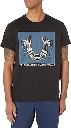 True Religion T-shirt in Black for Men Mens Clothing T-shirts Long-sleeve t-shirts 